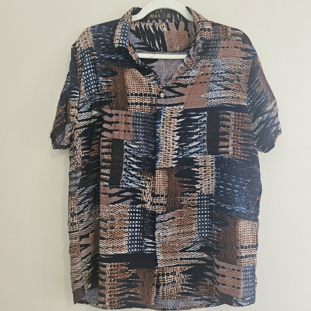 M&S Men's 3XL Dress Shirt Collared Button Closure